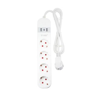 Πολύπριζο Smart Ασφαλείας 4 Θέσεων με 2 Θύρες USB και Type-C 1.5 m GSC 100045001