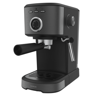 CECOTEC Καφετιέρα Espresso Power 20 Pecan Steel, Ψηφιακή με 20 Bar και Ρυθμιζόμενο Ατμοποιητή CEC-00275