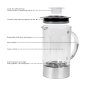 Μπλέντερ με Γυάλινη Κανάτα 1.8lt 1200W Inox PC-UM1006 Profi Cook