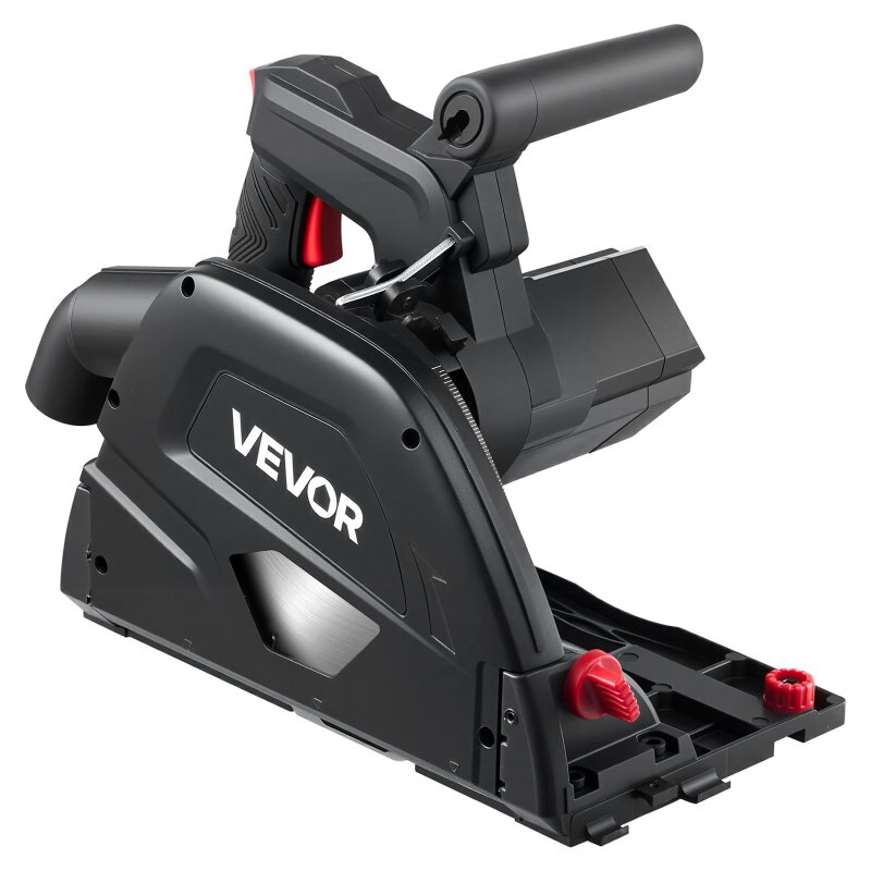 VEVOR Σετ Βυθιζόμενης Σέγας 165.1 mm με Δίσκο 48 Δοντιών, Ρύθμιση Γωνίας 0-45°, Βάθος Κοπής 55 mm, Μαύρο JLGDJ1200W65PJ2R1001V2