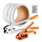 VEVOR Σετ Συσκευασίας με Εργαλείο Σφράγισης & Πλαστική Ταινία 100μ, Πορτοκαλί SLDSDKZGJPP1T3ILM001V0
