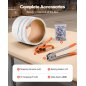 VEVOR Σετ Συσκευασίας με Εργαλείο Σφράγισης & Πλαστική Ταινία 100μ, Πορτοκαλί SLDSDKZGJPP1T3ILM001V0