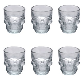 Villa d'Este Home Σετ 6 Λικέρ 50 ml σε Γυάλινα Μπουκάλια Glace Skull 5913489