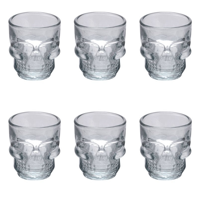 Villa d'Este Home Σετ 6 Λικέρ 50 ml σε Γυάλινα Μπουκάλια Glace Skull 5913489