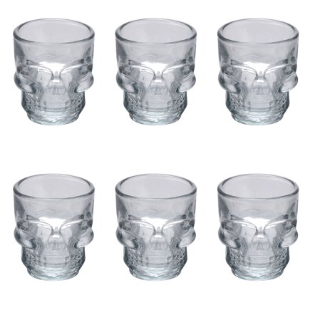 Villa d'Este Home Σετ 6 Λικέρ 50 ml σε Γυάλινα Μπουκάλια Glace Skull 5913489