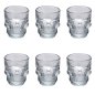Villa d'Este Home Σετ 6 Λικέρ 50 ml σε Γυάλινα Μπουκάλια Glace Skull 5913489