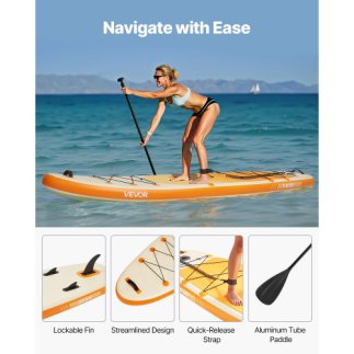 VEVOR Φουσκωτή Σανίδα SUP 3.53m με Κουπί CQJBPTK116FTSGCXH001V0