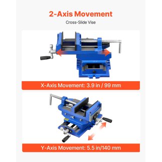 VEVOR Σταυροειδής Αντιστρόφως Υποδοχέας 100mm για Ξυλουργική & CNC Μηχανές JCTHQ4YCSZS0AQEI0001V0