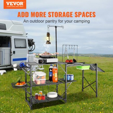 Φορητή Κουζίνα Camping VEVOR με Τραπέζι & Νιπτήρα BJKYDCFHSBZDSOTKJV0