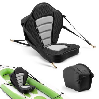 VEVOR Καθισμα Καγιάκ 65mm, Παγκόσμιο Καθίσμα SUP με Πλάτη, Μαξιλάρι με Αποθηκευτική Τσάντα & Ρυθμιζόμενους Ιμάντες PHTRZYEVAPMJS