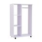 Ξύλινη Ανοιχτή Τροχήλατη Ντουλάπα 80 x 40 x 128 cm HOMCOM 02-0604