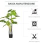 HOMCOM Monstera Τεχνητό φυτό για εσωτερικούς και εξωτερικούς χώρους, ρεαλιστικό ψεύτικο φυτό με 20 φύλλα, 120 εκ. 830-435 HOMCOM Monstera Τεχνητό φυτό για εσωτερικούς και εξωτερικούς χώρους, ρεαλιστικό ψεύτικο φυτό με 20 φύλλα, 120 εκ. 830-435