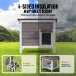 VEVOR Ξύλινο Σπίτι για Γάτες με Στέγη & Πόρτες από PVC XJSMZMBHSDCS2CAKVV0