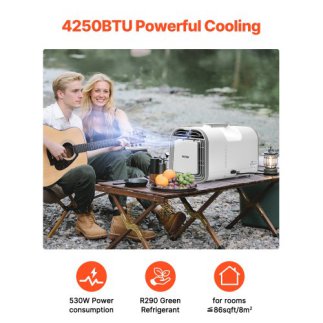 VEVOR Φορητό Κλιματιστικό 4250BTU για Κάμπινγκ BXSLYKD4000BZZ5B5V2
