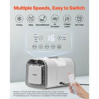VEVOR Φορητό Κλιματιστικό 4250BTU για Κάμπινγκ BXSLYKD4000BZZ5B5V2