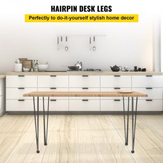 Σετ 4 Μαύρα Πόδια Τραπεζιού VEVOR 28" για Βάρος 220lbs από Ανθρακοχάλυβα TZZT4PCS28YC3G001V0