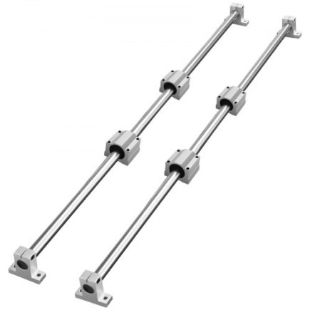 VEVOR  Σετ Οδηγών Γραμμής SFC16 1000mm, 2 Οδηγοί 1000mm, 4 Μπλοκ SC16, 4 Υποστηρίγματα, Κιτ για CNC Έργα DIY ZXH16MM1000MMWXUNV0