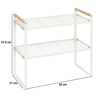 5FIVE Simply smart Μεταλλικό Ράφι Κουζίνας για Πάγκο 42x21x37,5cm για Αποθήκευση Αξεσουάρ 190173
