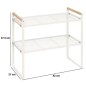5FIVE Simply smart Μεταλλικό Ράφι Κουζίνας για Πάγκο 42x21x37,5cm για Αποθήκευση Αξεσουάρ 190173