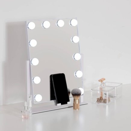 5FIVE Simply smart Καθρέφτης Μακιγιάζ με LED Φωτισμό - Hollywood Στυλ, 35 x 7 x 43 cm 213304