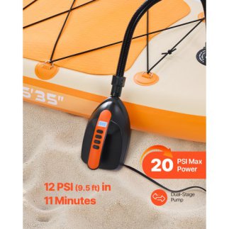 VEVOR Ηλεκτρική Αντλία SUP 20PSI με Ασύρματο Χειρισμό και Σύνδεση Αυτοκινήτου 12V JBDDQB20PSIDK0B82V9