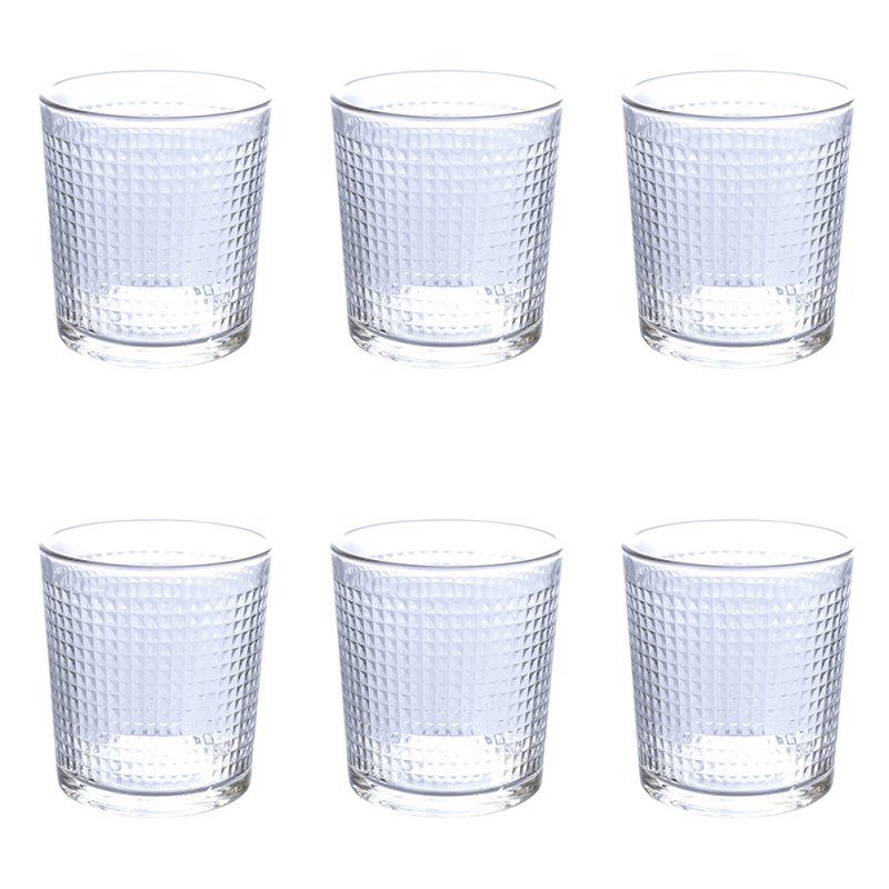 Galileo Σετ 6 ποτήρια 270 ml από διαφανές γυαλί Light Pixel 5910623