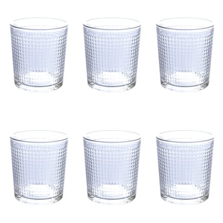 Galileo Σετ 6 ποτήρια 270 ml από διαφανές γυαλί Light Pixel 5910623