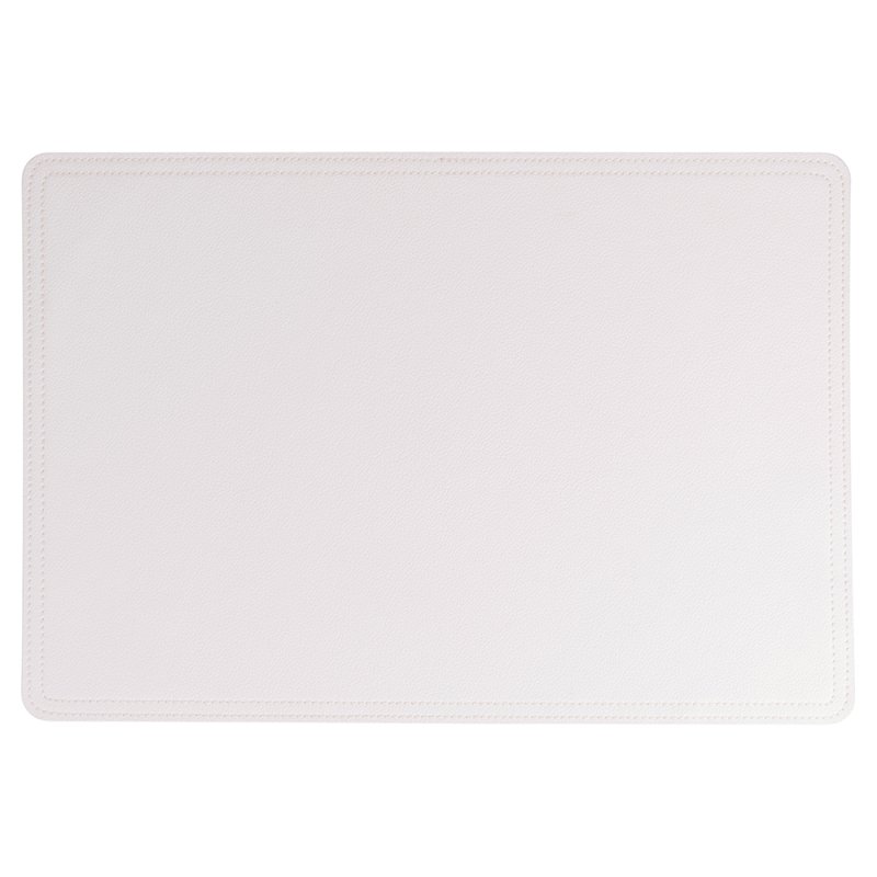 Villa d'Este Home Σετ 6 τμχ Διπλής Όψης Σουπλά από PVC 30x44 cm Horeca Λευκό 5921704