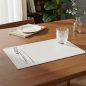 Villa d'Este Home Σετ 6 τμχ Διπλής Όψης Σουπλά από PVC 30x44 cm Horeca Λευκό 5921704