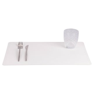 Villa d'Este Home Σετ 6 τμχ Διπλής Όψης Σουπλά από PVC 30x44 cm Horeca Λευκό 5921704