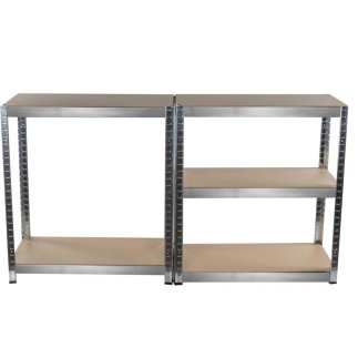 KINZO Μεταλλική και Ξύλινη Ραφιέρα 5 Επιπέδων 170x75cm για Βαριά Φορτία - Γαλβανισμένη Κατασκευή 02813850