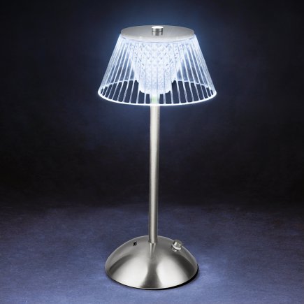 Kooper Ρετρό Επιτραπέζιο Φωτιστικό Αφής Silver 5926063
