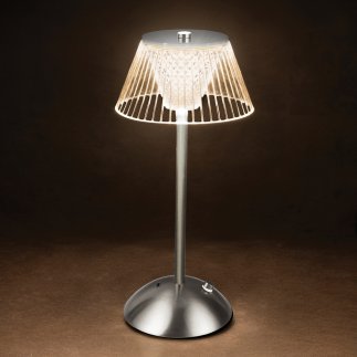 Kooper Ρετρό Επιτραπέζιο Φωτιστικό Αφής Silver 5926063