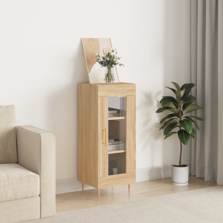 vidaXL Κλασικό Μπουφές Sonoma Oak από Συνθετικό Ξύλο 34,5x34x90 εκ. 828783