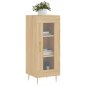 vidaXL Κλασικό Μπουφές Sonoma Oak από Συνθετικό Ξύλο 34,5x34x90 εκ. 828783