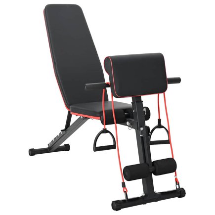 vidaXL Πάγκος Βαρών Μαύρο 131 x 41 x 100 εκ. 42007904