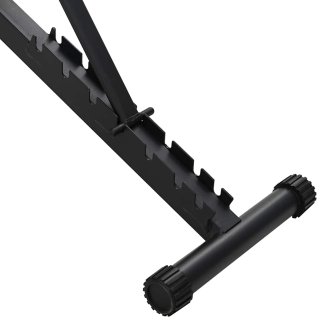 vidaXL Πάγκος Βαρών Μαύρο 131 x 41 x 100 εκ. 42007904