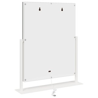 vidaXL Καθρέφτης Vanity LED Λευκός 44 x 10 x 53 εκ Γυαλί και Χάλυβας 42020525