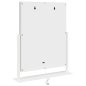 vidaXL Καθρέφτης Vanity LED Λευκός 44 x 10 x 53 εκ Γυαλί και Χάλυβας 42020525