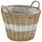 vidaXL Γλάστρες Υπερυψωμένες 4 τεμ. Wicker με Επένδυση Πολυαιθυλενίου 246830