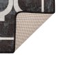 vidaXL Χαλί Πλενόμενο Μαύρο και Λευκό 120x180 εκ. 136605