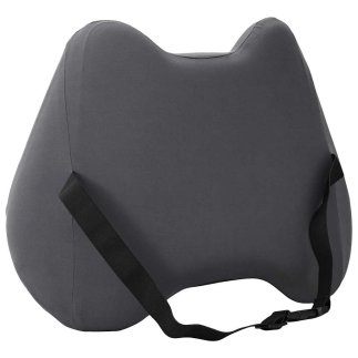 vidaXL Μαξιλάρι Πλάτης Μονόχρωμο Γκρι 40 x 32 x 14 εκ Αφρός Μνήμης 42012709