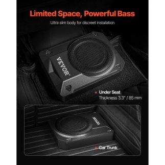 VEVOR 10" 400W Υποκάθισμα Αυτοκινήτου Subwoofer Slim Ενισχυμένο Σύστημα Αυτοκινήτου/Φορτηγού MCXAZQCZYXDYY05MGV9
