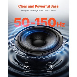 VEVOR 10" 400W Υποκάθισμα Αυτοκινήτου Subwoofer Slim Ενισχυμένο Σύστημα Αυτοκινήτου/Φορτηγού MCXAZQCZYXDYY05MGV9