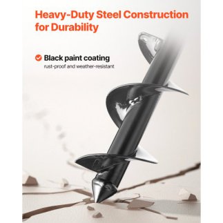 VEVOR Σπειροειδής Τρυπάνι για Φυτεύσεις 8x29 cm LXZZT1G80MM3OK4N5001V0