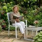MultiGarden Σετ 2 καρεκλών κήπου για βεράντα ή μπαλκόνι, από ατσάλι και HDPE, σε γκρι και λευκό χρώμα MultiGarden YC-051KD-4-5