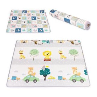 ECOTOYS Εκπαιδευτικό διπλής όψης πτυσσόμενο παιδικό στρώμα αφρού με αλφάβητο ECOTOYS ECOEVA024