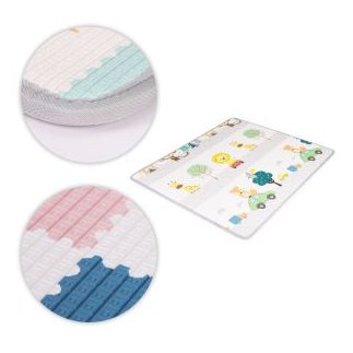 ECOTOYS Εκπαιδευτικό διπλής όψης πτυσσόμενο παιδικό στρώμα αφρού με αλφάβητο ECOTOYS ECOEVA024