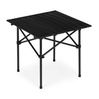 MULTIGARDEN Πτυσσόμενο τραπεζάκι κάμπινγκ 53x55 εκ. με τσάντα, μαύρο, MultiGarden XLP150-55-1
