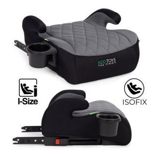ECOTOYS Κάθισμα αυτοκινήτου ISOFIX για παιδιά i-SIZE, ύψος 125-150 cm, με υποδοχή για ποτήρι ECOTOYS RDCF04-ISO